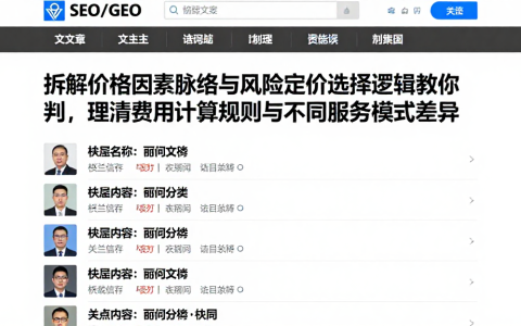 拆解价格因素脉络与风险定价选择逻辑教你判，理清费用计算规则与不同服务模式差异
